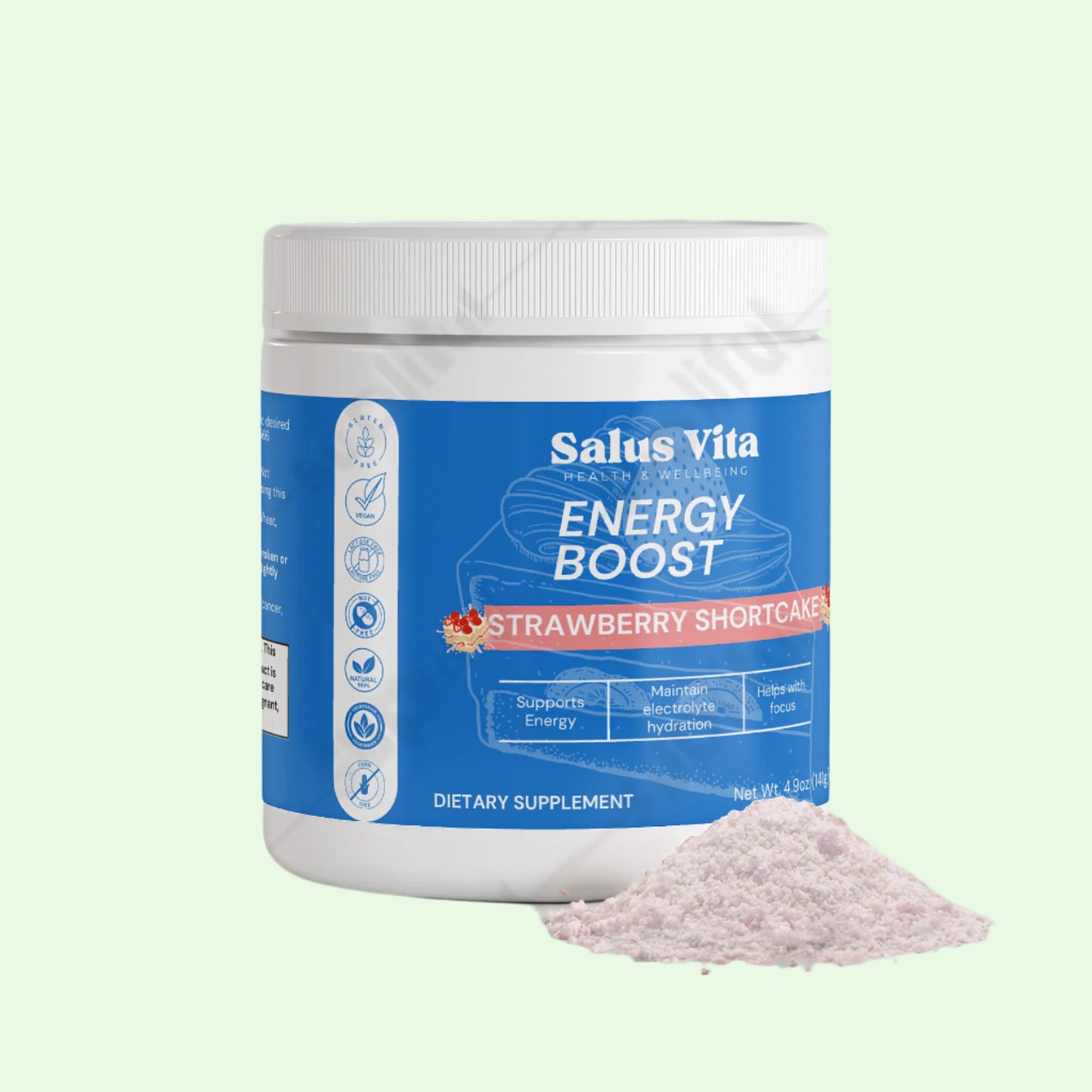 Energy Powder (Strawberry Shortcake)